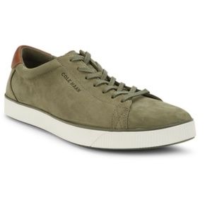 COLE HAAN Nantucket 2.0 Suede Sneakers Dusty Olive Size 9